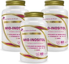 3x Mio-Inositol (Mio-Inositol + associações) 500Mg 60 Caps Flora Nativa