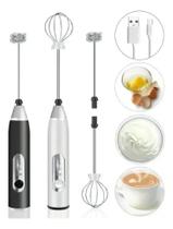 3X Misturador Mixer Bebidas/Ovos Portátil Elétrico Bateria M