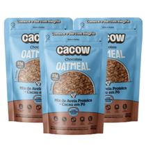 3x Mix de Aveia Proteica Oatmeal Cacow Chocolate 450g - 3x Mix de Aveia Proteica Oatmeal Cacow Chocolate 450g -