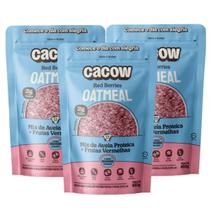 3x Mix de Aveia Proteica Oatmeal Cacow Red Berries 450g - 3x Mix de Aveia Proteica Oatmeal Cacow Red Berries 450g -