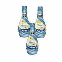 3x Molho Caesar para Salada - Castelo - Squeeze 236ml