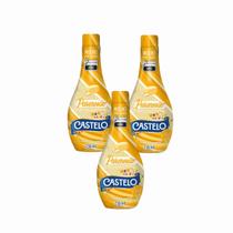 3x Molho de Parmesão para Salada - Castelo - Squeeze 236ml