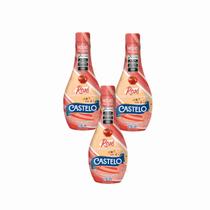3x Molho Rosé para Salada- Castelo Alimentos- Squeeze 236ml