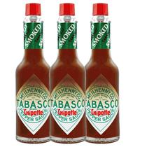 3x Molho TABASCO Chipotle Pepper Sauce 60ml