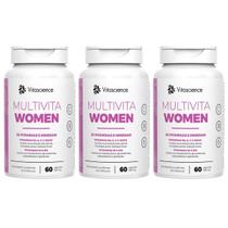 3x Multivita Women Saúde Resultados Rápidos Contra Menopausa - Vitascience