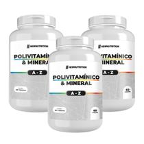 3x Multivitamínico De A-Z 60 Tabletes New Nutrition