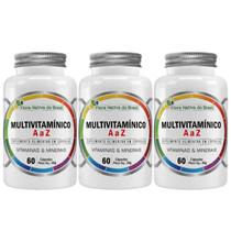 3x Multivitamínico De A / Z Vit E Minerais 180 Cápsulas Flora Nativa do Brasil 3x Multivitamínico De A / Z Vit E Minerais 180 Cápsulas Flora Nativa do Brasil