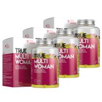 3x Multivitamínico True Multi Woman True Source 90 Tabletes