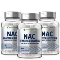 3x Nac 600mg Super Concentrado (1 Cáps Ao Dia) 180cáp Ecomev