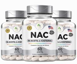 3x NAC Suplemento 60 Cápsulas Fits Life