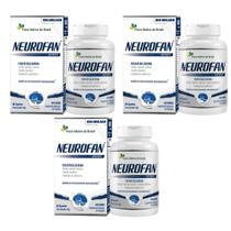 3x Neurofan Fosfatidilserina (Colina, Tirosina, Inositol, Taurina, Magnésio e Comp B) 60 Caps Flora Nativa