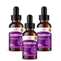 3x Newbelliv Ácido Hialurônico, Silício, Resvaratrol, Colágeno, Selênio e Vitms 30ml Celliv