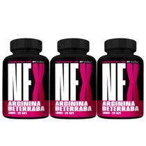 3x Nf Arginina + Beterraba 120 Cápsulas 500mg - New Four