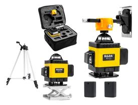 3X Nível Laser 16 Linhas Verde Hilda 2 Baterias Recarregável