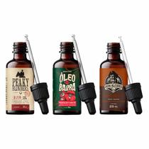 3x Óleo Barba Peaky Blinders Guaraná e Coffee Don Alcides
