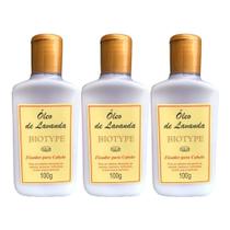 3x Óleo De Lavanda Biotype Fixador De Penteados 100gr