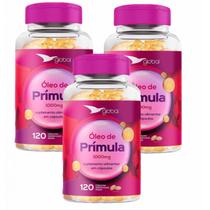 3x Óleo de Prímula 1000mg -120 caps - Global Suplementos