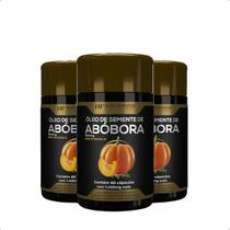 3x OLEO DE SEMENTE DE ABOBORA 1400MG 60CAPS HF SUPLEMENTOS