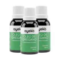 3X Óleo Vegetal De Orégano 100% Puro E Natural Prensado a Frio 30ml Ayeko