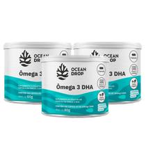 3x Ômega 3 Dha 460mg 100% Vegetal Ocean Drop 120 Cápsulas