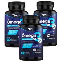 3x Ômega 3 TG -1.100mg-540mg Epa-360mg Dha- Global-120 Cáps