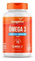 3X Ômega 3 Tg, Com Selo Meg-3, 120 Cps, Bigens Sabor Neutro