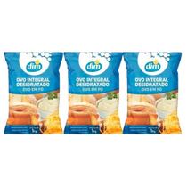 3x Ovo Integral Desidratado Em Pó Pasteurizado 1kg Dim