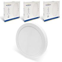3x Painel Plafon Led 24w Redondo Sobrepor 4100K Neutro 3x Painel Plafon Led 24w Redondo Sobrepor 4100K Neutro