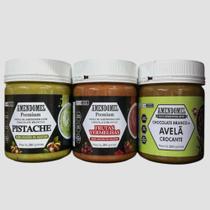 3x pasta de amendoim 260g - amendomel