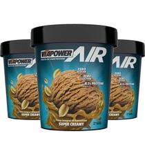 3X Pasta De Amendoim Integral Creamy Vitapower 600G