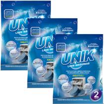 3x Pastilhas Para Limpeza de Máquina de Lavar Louças Unik C/ 6unida 3x Pastilhas Para Limpeza de Máquina de Lavar Louças Unik C/ 6unida