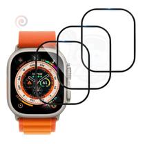 3x Película de Vidro Borda p/ Apple Watch Serie 8 Ultra 49mm