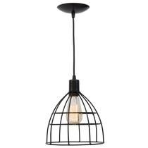 3X Pendente Aramado Poptem Veneza Taça Preto 3X Pendente Aramado Poptem Veneza Taça Preto