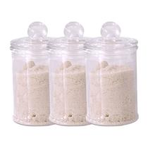 3x Pote de Vidro Lyor 150ml Tampa Temperos Condimentos Organização Cozinha