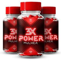3X Power Mulher - 3 potes - 180 Cápsulas - Original