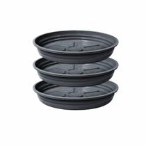 3X Prato Redondo Plástico (03) Preto NUTRIPLAN
