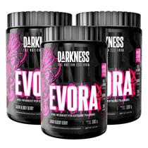 3x Pré Treino Evora XT Cafeina Darkness Bloody Berry 300g