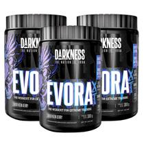 3x Pré Treino Evora XT Cafeina Darkness Neon Berry 300g
