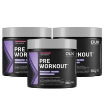 3x Pré Treino Pre Workout Original Dux Pink Lemonade 300g