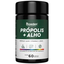 3x Própolis + Alho - 60 Cápsulas de 500Mg Matéria Prima Importada Imunidade Imune Vitamina C Extrato de Alho Própolis Verde Zinco - Mixxstorerp