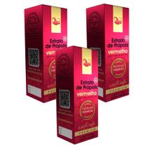 3x Própolis Vermelha 11% Extrato Seco-30 ML