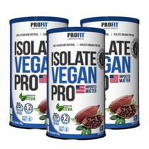3x Proteína Vegana Isolate Vegan Pro Profit Cacau 480g