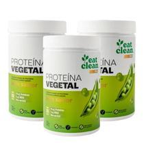 3x Proteina Vegetal Vegana Eat Clean Sem Sabor 600g
