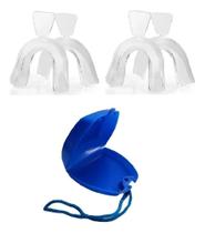 3X Protetor Bucal Anti Bruxismo 2 Moldeira + 1 Porta Molde A 3X Protetor Bucal Anti Bruxismo 2 Moldeira + 1 Porta Molde A