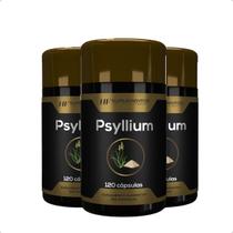 3x psyllium 120 cápsulas hf suplementos
