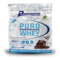 3X Puro Whey Refil Sabor Chocolate 1,8Kg Performance Nutriti