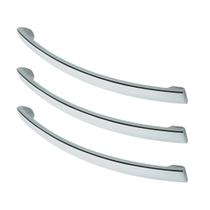 3x Puxador 128mm Cromado Qualidade Beckmann