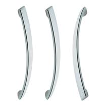 3x Puxador Alça 128mm Cromado Beckmann Original