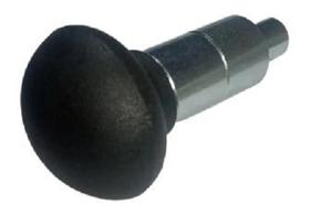 3X Puxador Manipulo Redondo Esférico Preto Pino 11Mm