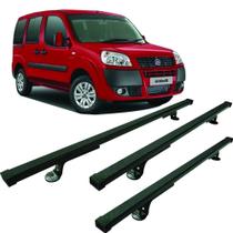 3x Rack Teto Roca Bagag Fiat Doblo S Longarina 10/ 21 187-3